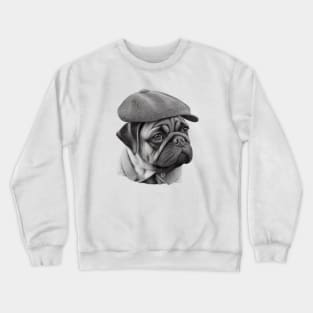 Flat cap pug Crewneck Sweatshirt